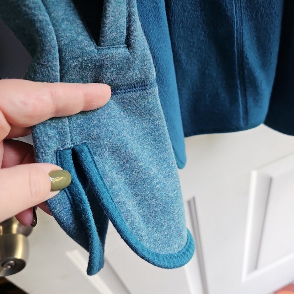 Isaac Mizrahi teal open front cardigan size Large - Picture 5 of 8